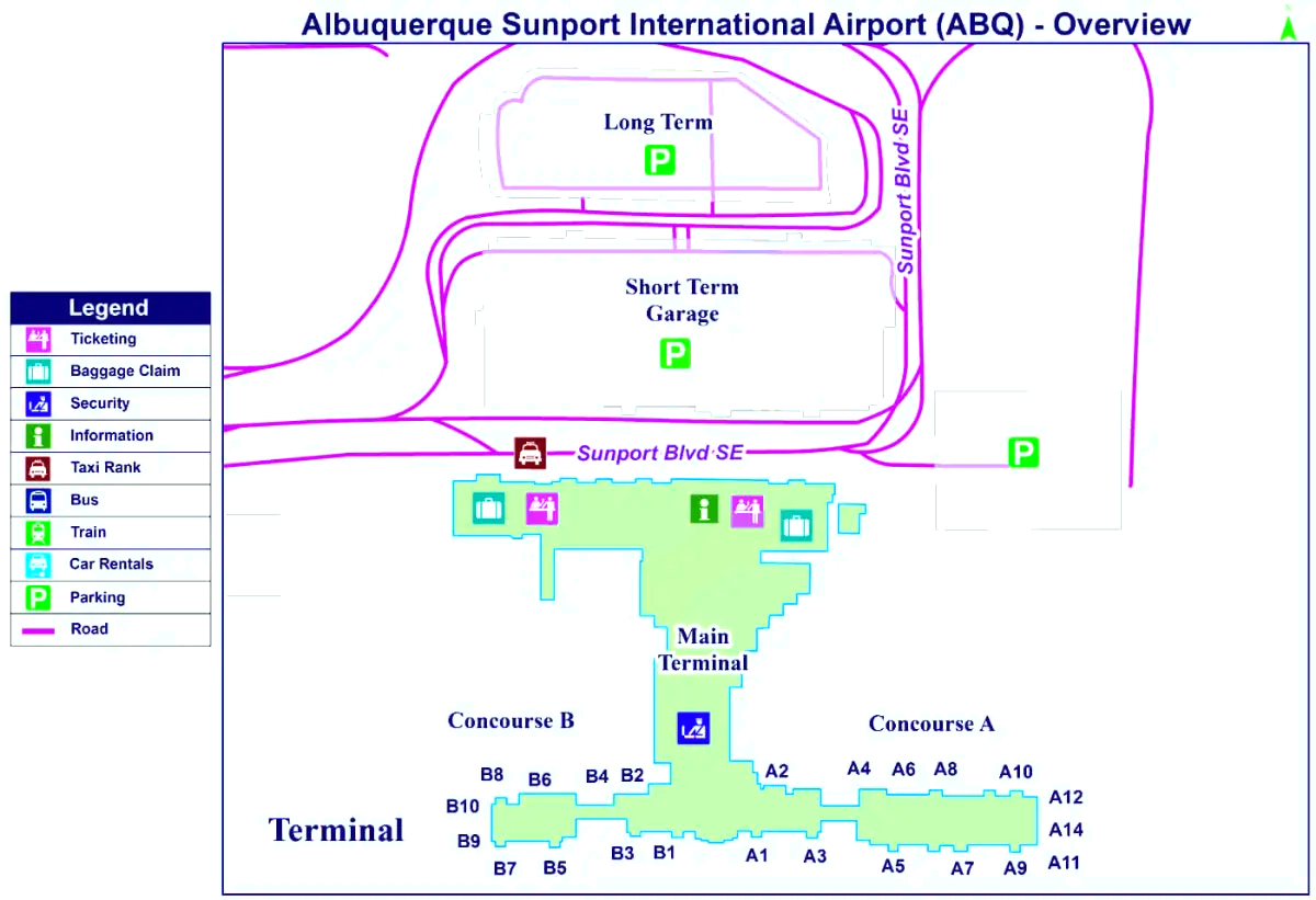 Port d'aéroport international d'Albuquerque